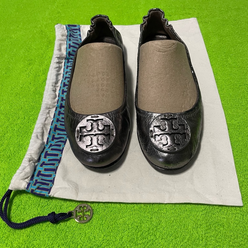 Tory Burch metallic flats Sz.7